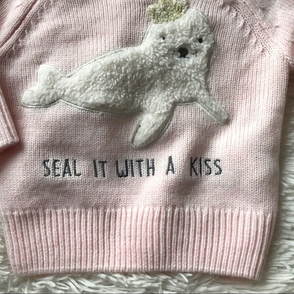 ❌Sold❌JF Baby Girl Pink Sweater ❄️ - Picture 2 of 7